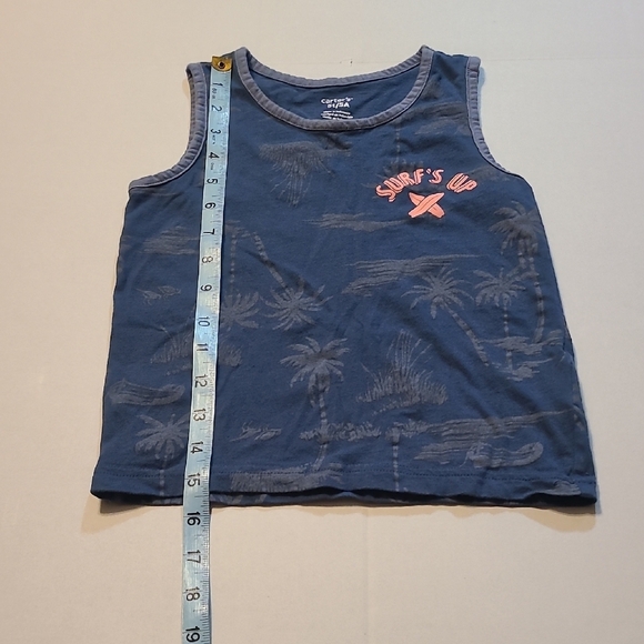 Carter's Blue/Gray Graphic Boys Tank Top "Surfs Up" 5T EUC - Picture 7 of 8